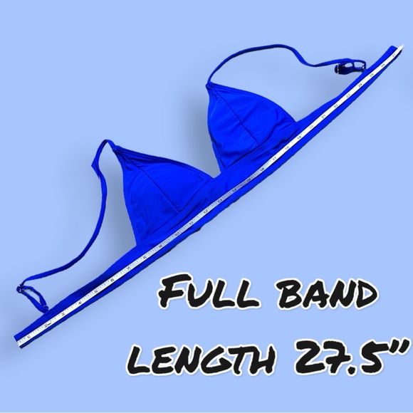 EUC Zaful Structured Triangle Style Bikini Set in Royal Blue. Size Medium/6 ๐ - Picture 7 of 15